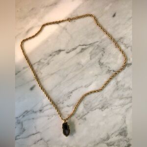 Unique Geode Goldtone Necklace
